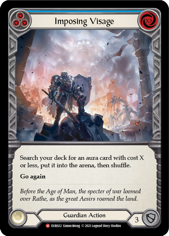 Imposing Visage [EVR022] (Everfest)  1st Edition Rainbow Foil | Good Games North