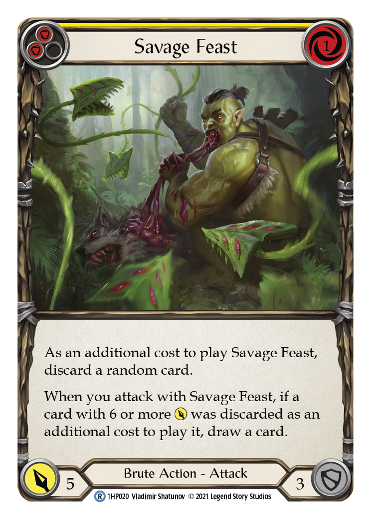 Savage Feast (Yellow) [1HP020] | Good Games North