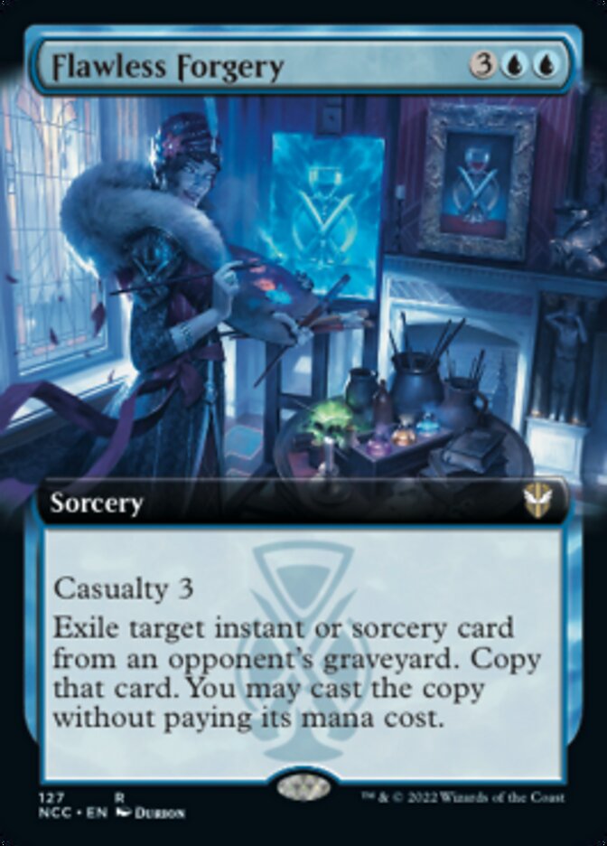 Flawless Forgery (Extended Art) [Streets of New Capenna Commander] | Good Games North