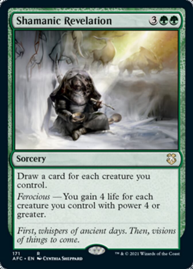 Shamanic Revelation [Dungeons & Dragons: Adventures in the Forgotten Realms Commander] | Good Games North