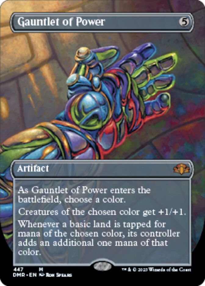 Gauntlet of Power (Borderless Alternate Art) [Dominaria Remastered] | Good Games North