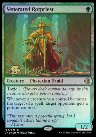 Venerated Rotpriest [Phyrexia: All Will Be One Prerelease Promos] | Good Games North