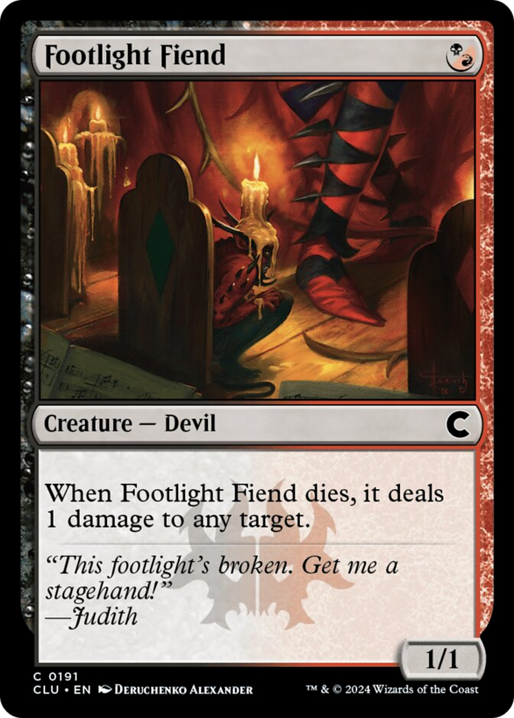 Footlight Fiend [Ravnica: Clue Edition] | Good Games North