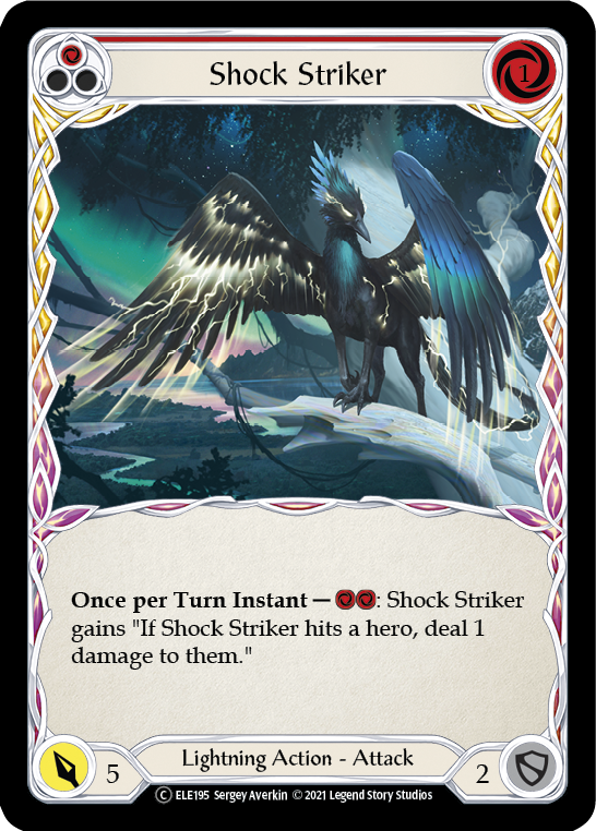 Shock Striker (Red) [U-ELE195] Unlimited Normal | Good Games North