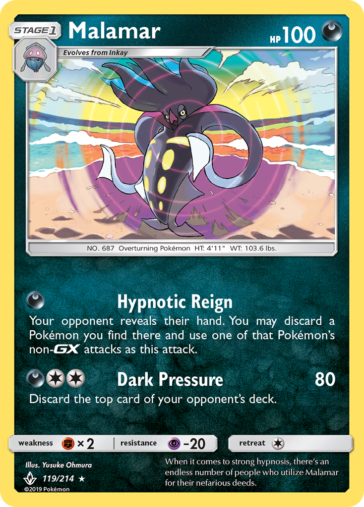 Malamar (119/214) [Sun & Moon: Unbroken Bonds] | Good Games North