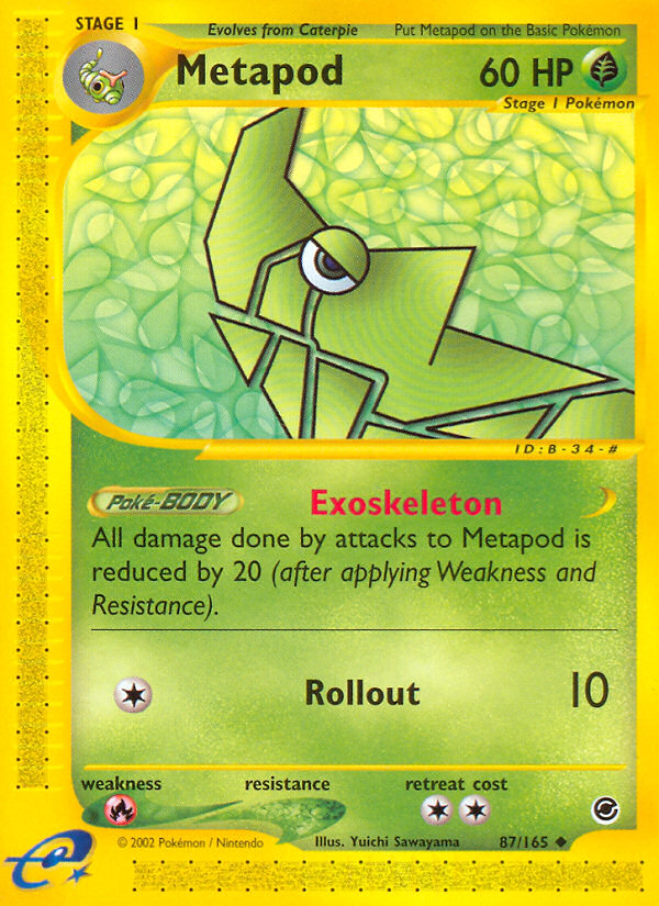 Metapod (87/165) [Expedition: Base Set] | Good Games North