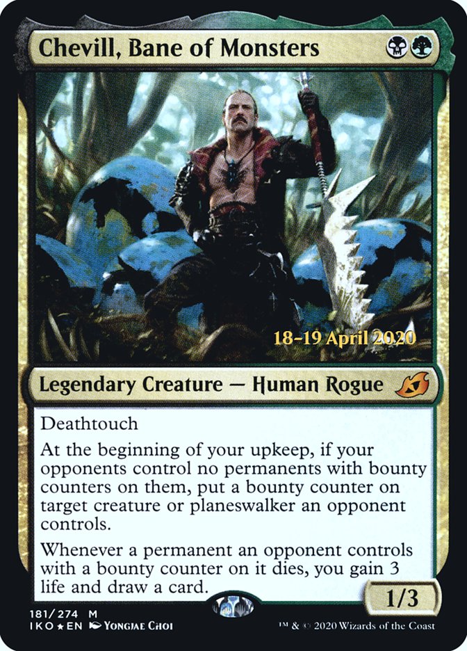 Chevill, Bane of Monsters  [Ikoria: Lair of Behemoths Prerelease Promos] | Good Games North