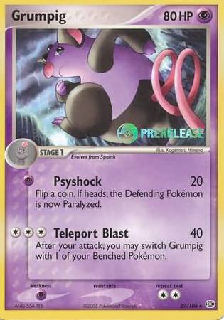 Grumpig (29/106) (Prerelease Promo) [Nintendo: Black Star Promos] | Good Games North