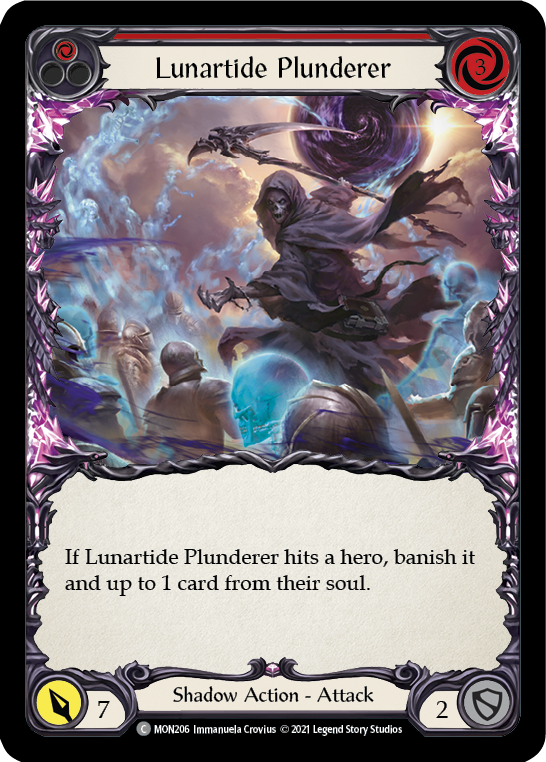 Lunartide Plunderer (Red) [MON206] 1st Edition Normal | Good Games North