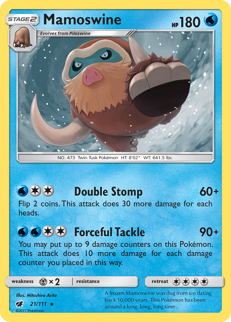 Mamoswine (21/111) [Sun & Moon: Crimson Invasion] | Good Games North