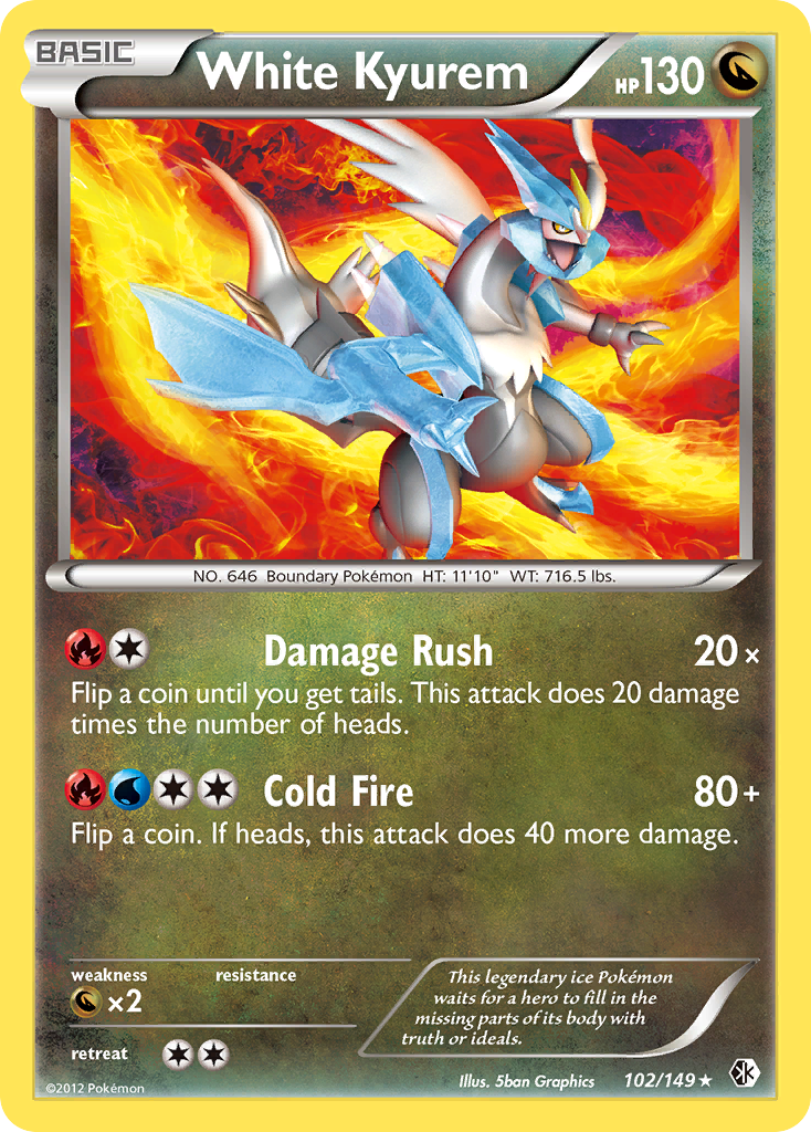 White Kyurem (102/149) [Black & White: Boundaries Crossed] | Good Games North