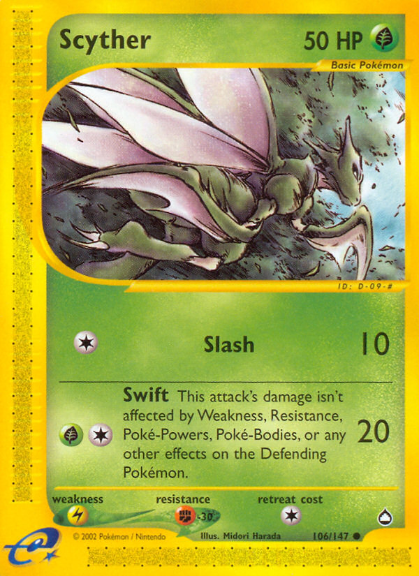 Scyther (106/147) [Aquapolis] | Good Games North