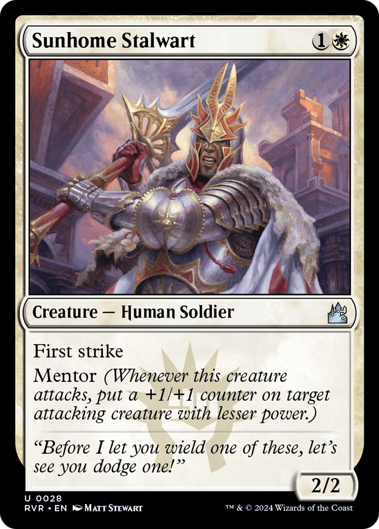 Sunhome Stalwart [Ravnica Remastered] | Good Games North