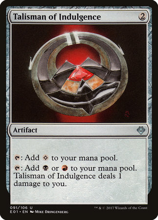 Talisman of Indulgence [Archenemy: Nicol Bolas] | Good Games North