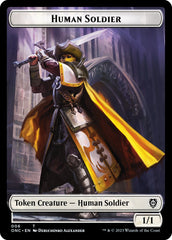 Human Soldier // Elephant Double-Sided Token [Phyrexia: All Will Be One Commander Tokens] | Good Games North