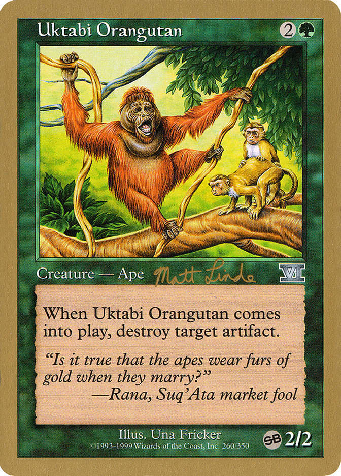 Uktabi Orangutan (Matt Linde) (SB) [World Championship Decks 1999] | Good Games North