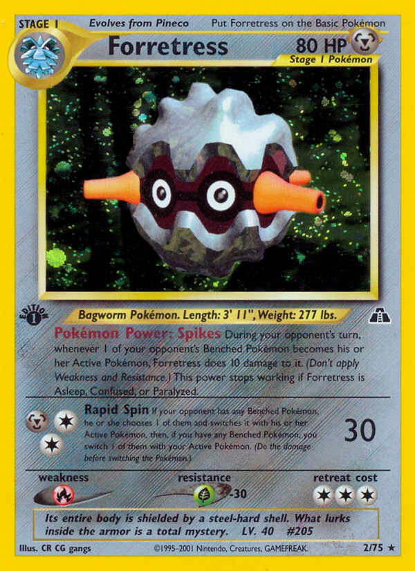 Forretress (2/75) [Neo Discovery 1st Edition] | Good Games North