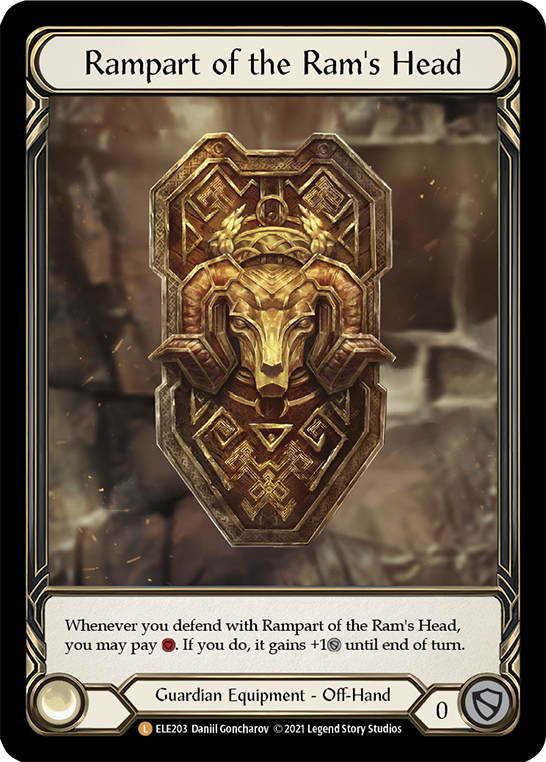Rampart of the Ram's Head [ELE203] (Tales of Aria)  1st Edition Cold Foil | Good Games North