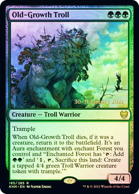 Old-Growth Troll  [Kaldheim Prerelease Promos] | Good Games North
