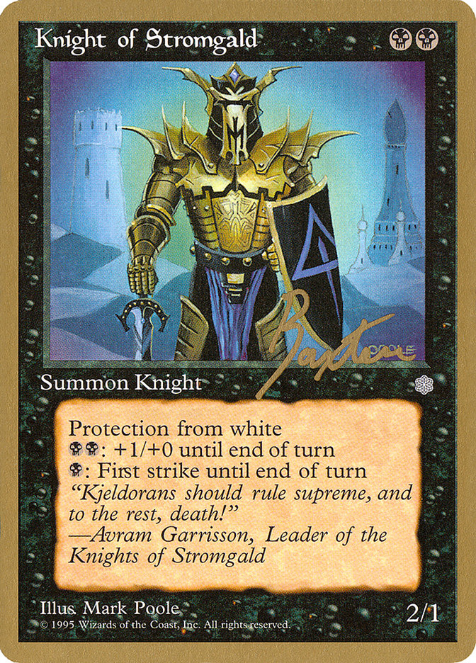 Knight of Stromgald (George Baxter) [Pro Tour Collector Set] | Good Games North
