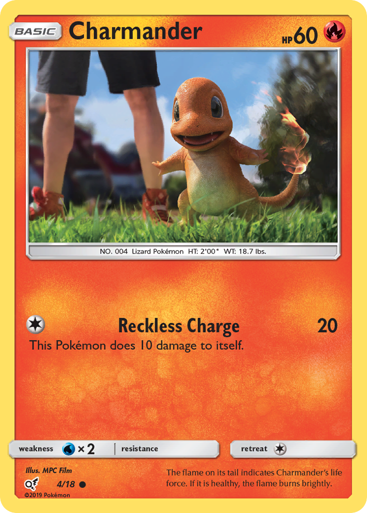 Charmander (4/18) [Sun & Moon: Detective Pikachu] | Good Games North
