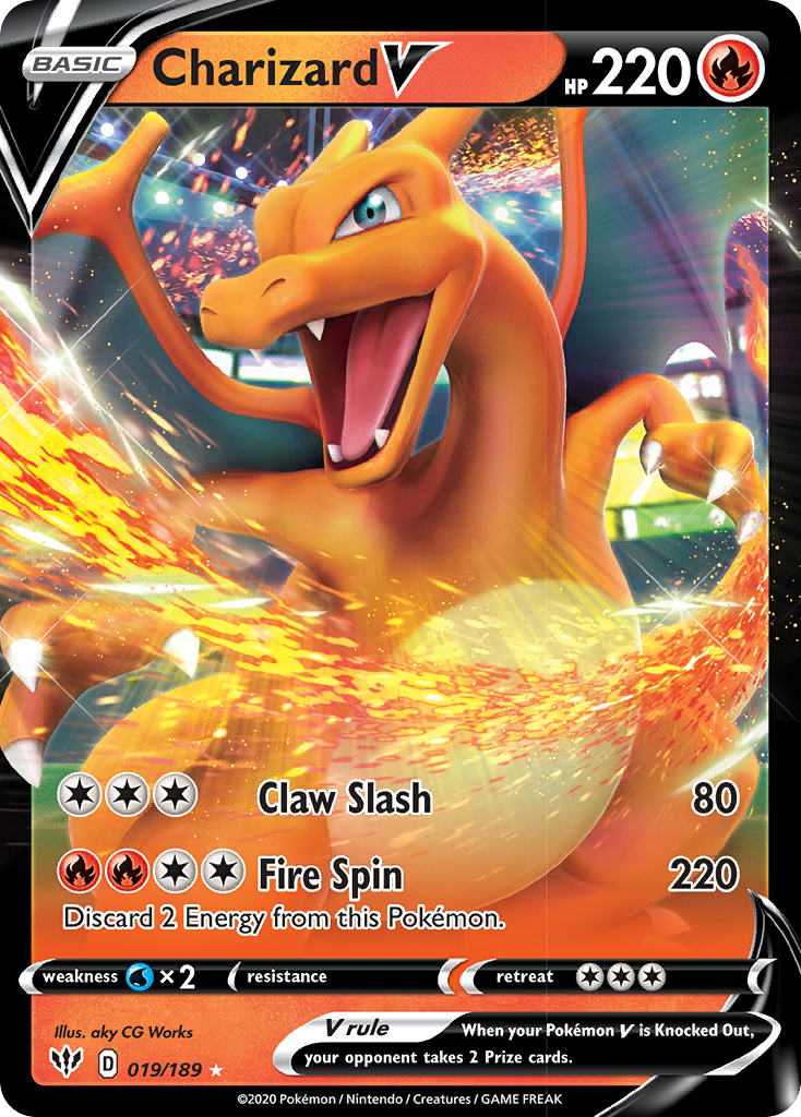 Charizard V (019/189) [Sword & Shield: Darkness Ablaze] | Good Games North