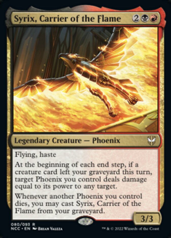 Syrix, Carrier of the Flame [Streets of New Capenna Commander] | Good Games North