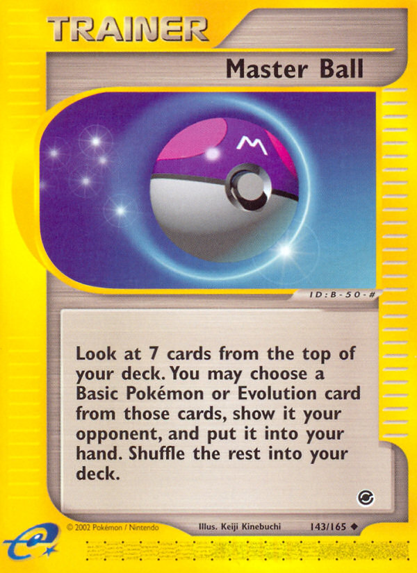 Master Ball (143/165) [Expedition: Base Set] | Good Games North