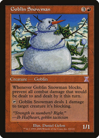 Goblin Snowman [Time Spiral Timeshifted] | Good Games North