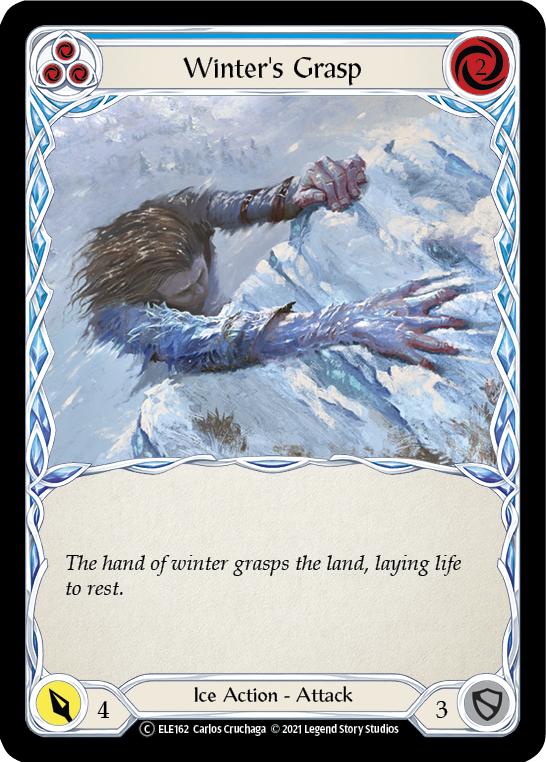 Winter's Grasp (Blue) [U-ELE162] Unlimited Rainbow Foil | Good Games North