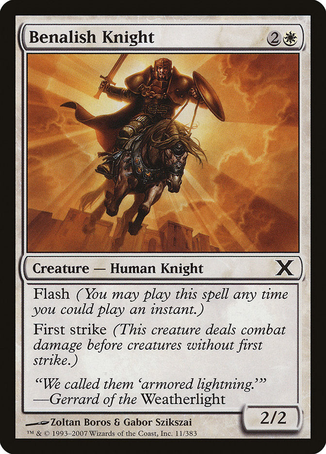 Benalish Knight [Tenth Edition] | Good Games North