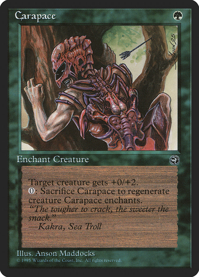 Carapace (Kakra Flavor Text) [Homelands] | Good Games North