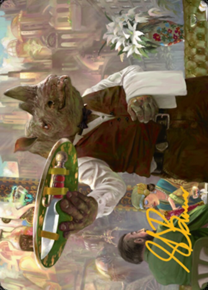 Killer Service Art Card (Gold-Stamped Signature) [Streets of New Capenna Art Series] | Good Games North