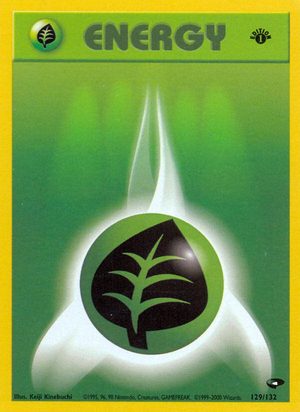 Grass Energy (129/132) [Gym Challenge 1st Edition] | Good Games North