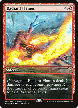 Radiant Flames [Battle for Zendikar Promos] | Good Games North