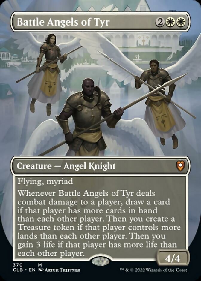 Battle Angels of Tyr (Borderless Alternate Art) [Commander Legends: Battle for Baldur's Gate] | Good Games North
