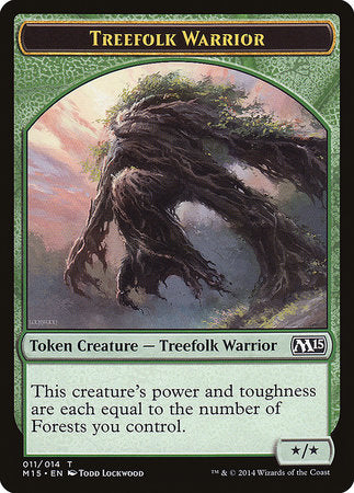 Treefolk Warrior Token [Magic 2015 Tokens] | Good Games North