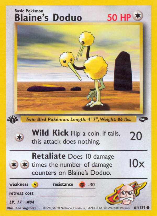 Blaine's Doduo (61/132) [Gym Challenge 1st Edition] | Good Games North