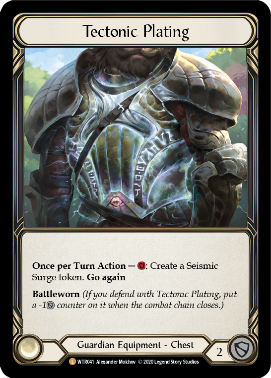 Tectonic Plating [U-WTR041] (Welcome to Rathe Unlimited)  Unlimited Rainbow Foil | Good Games North