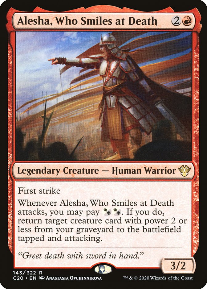 Alesha, Who Smiles at Death [Commander 2020] | Good Games North