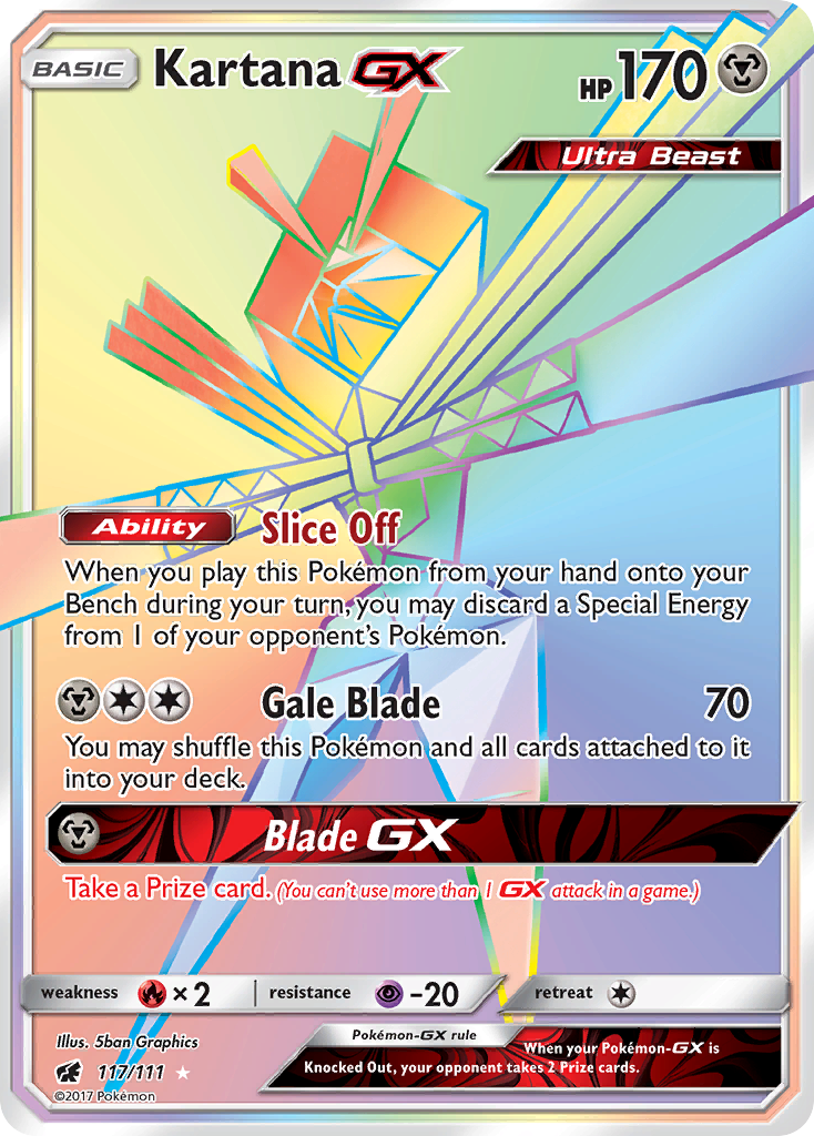 Kartana GX (117/111) [Sun & Moon: Crimson Invasion] | Good Games North