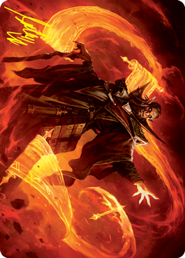 Plargg, Dean of Chaos Art Card (Gold-Stamped Signature) [Strixhaven: School of Mages Art Series] | Good Games North