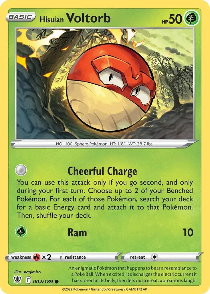 Hisuian Voltorb (002/189) (Theme Deck Exclusive) [Sword & Shield: Astral Radiance] | Good Games North