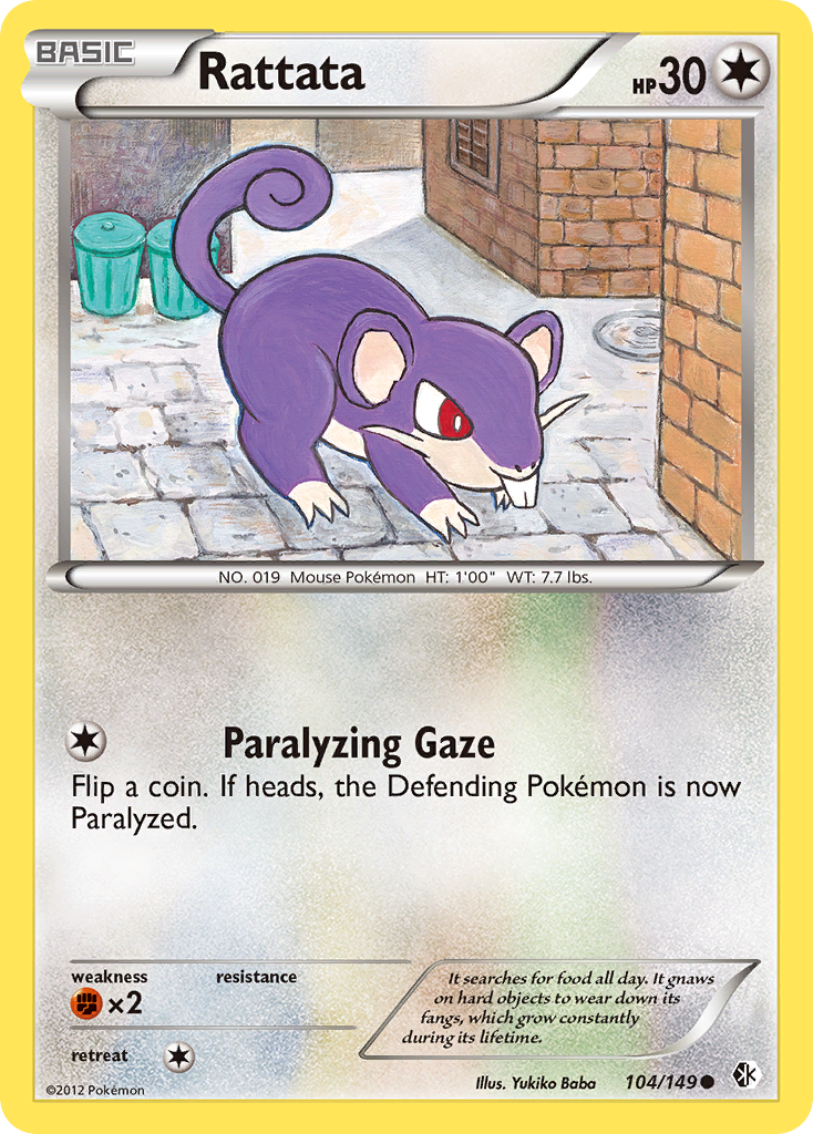 Rattata (104/149) [Black & White: Boundaries Crossed] | Good Games North