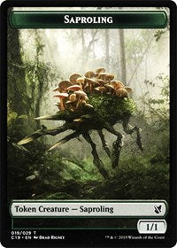 Saproling // Morph Double-sided Token [Commander 2019 Tokens] | Good Games North