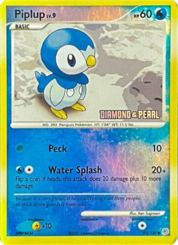 Piplup (93/130) (Diamond and Pearl) [Burger King Promos: 2008 Collection] | Good Games North