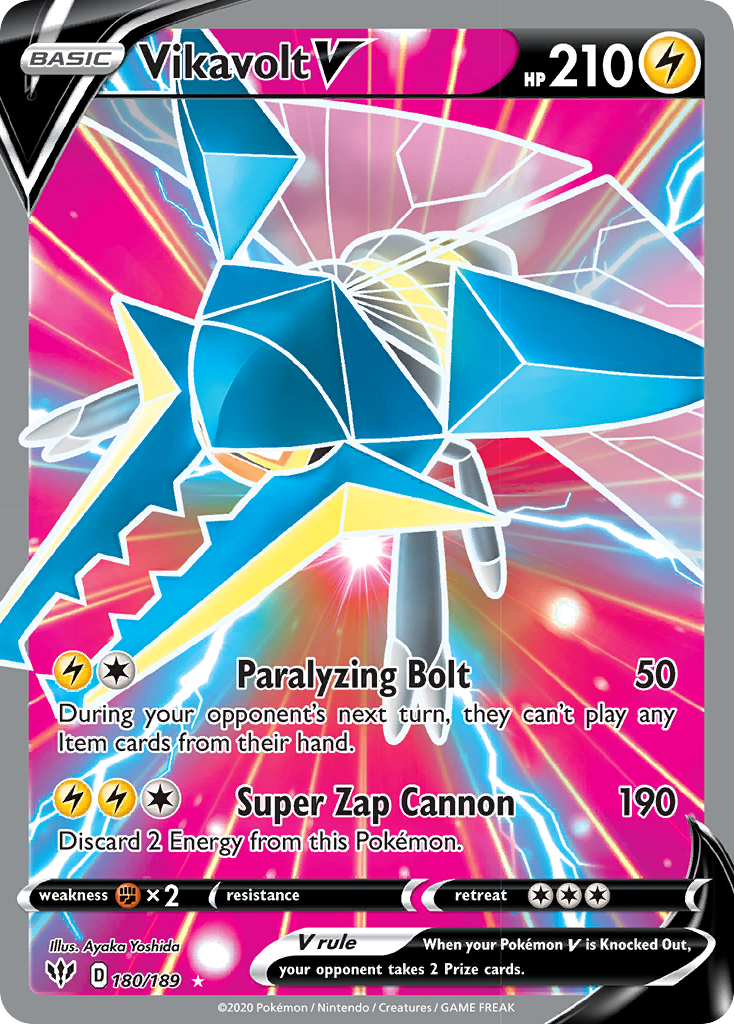 Vikavolt V (180/189) [Sword & Shield: Darkness Ablaze] | Good Games North