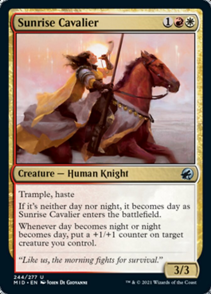 Sunrise Cavalier [Innistrad: Midnight Hunt] | Good Games North