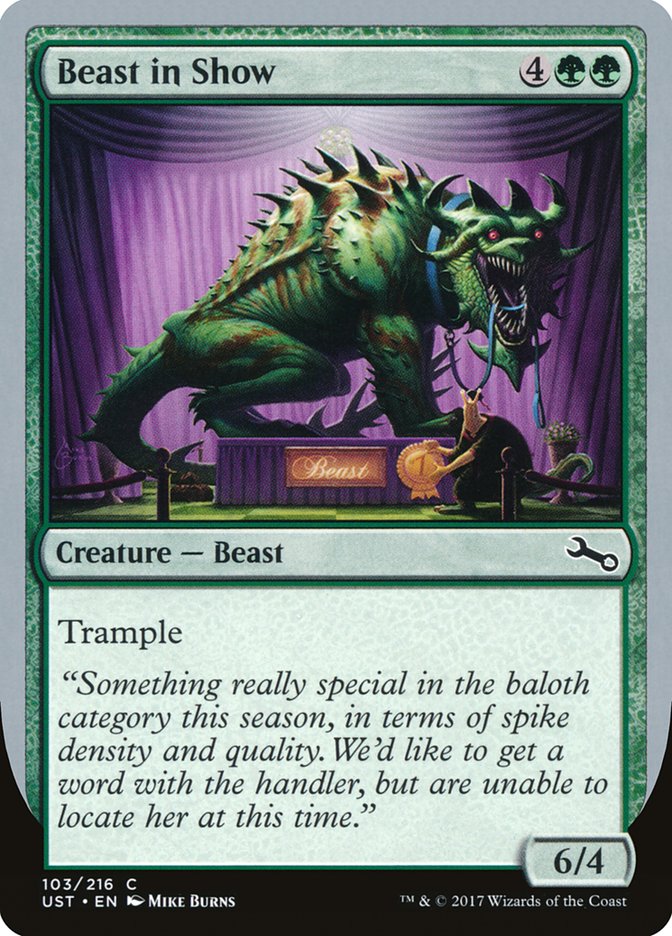 Beast in Show ("Something really special...") [Unstable] | Good Games North