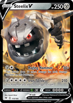 Steelix V (115/185) [Sword & Shield: Vivid Voltage] | Good Games North
